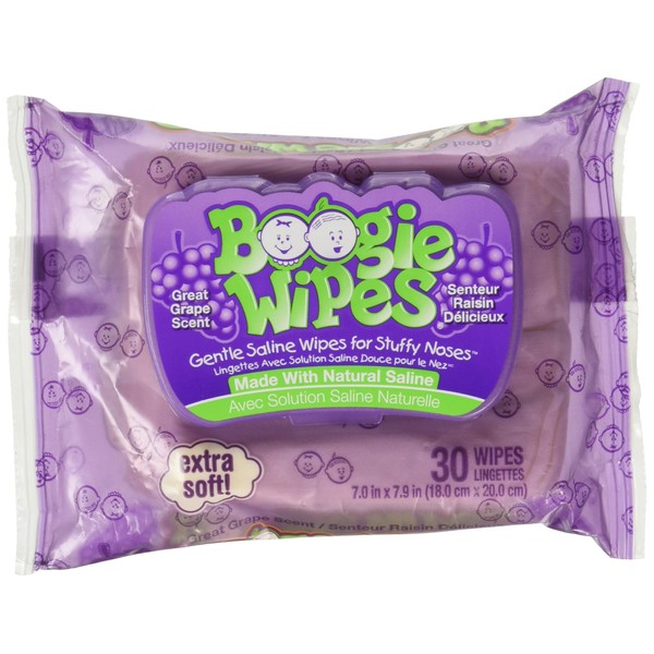 Boogie Wipes Grape 30ct Size 30ct Boogie Wipes Grape 30ct