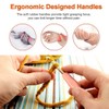 Crochet Hook Set of 14 Colourful Ergonomic Soft Rubber Comfort