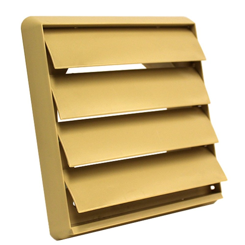 Kair Beige Gravity Grille 183mm External Dimension Ducting Air Vent