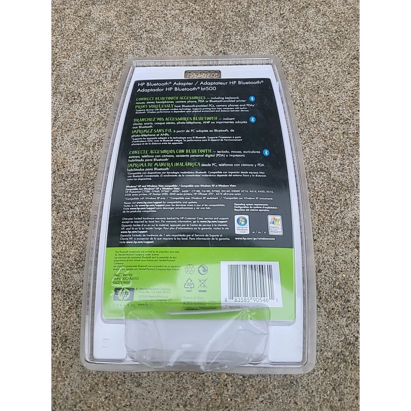 HP Bluetooth USB 2.0 Wireless Adapter BT500, Wireless Print, Transfer