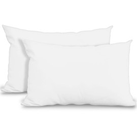 GC GAVENO CAVAILIA Super Soft Pillow Cases 2 Pack - Anti Allergic & Breathable Polycotton Pillow Covers with Envelop Closure - Washable Standard Pillowcases (50x75cm) - White
