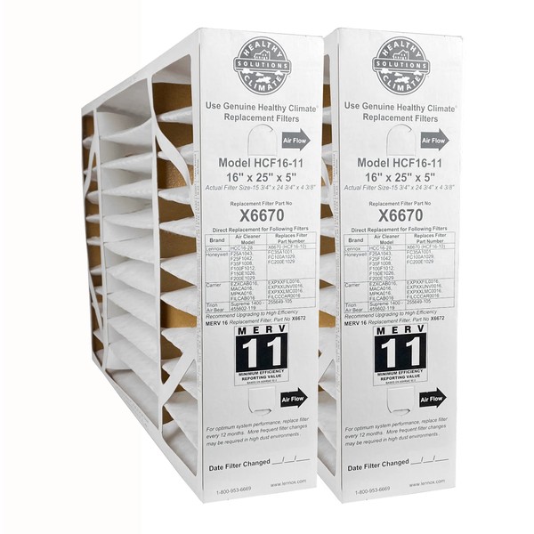Lennox Lennox X6670 - (2-Pack) Healthy Climate 16" x 25"