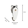 3 Wall Hooks/Coat Hooks, Made of Wood, Forest Animals: Deer,
