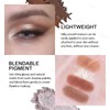 4 Colors Eyeshadow Palette, Neutral Brown Matte Eyeshadow, Pearl Metallic