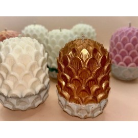 Homemade Candles Dragon Egg Line Plated - Stone Bottom | Holidays | Birthdays