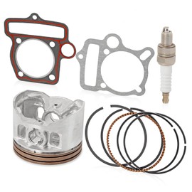 LEAPING KNIGHT YX140 56mm Cylinder Kit with Piston Ring Gasket Spark Plug,Top End Rebuild Kit for 140cc 150cc 1P56YMJ 1P56FMJ 1P56FMJ-5 W150-5 Engine Dirt Pit Bike ATV,High Performance Engine Kits
