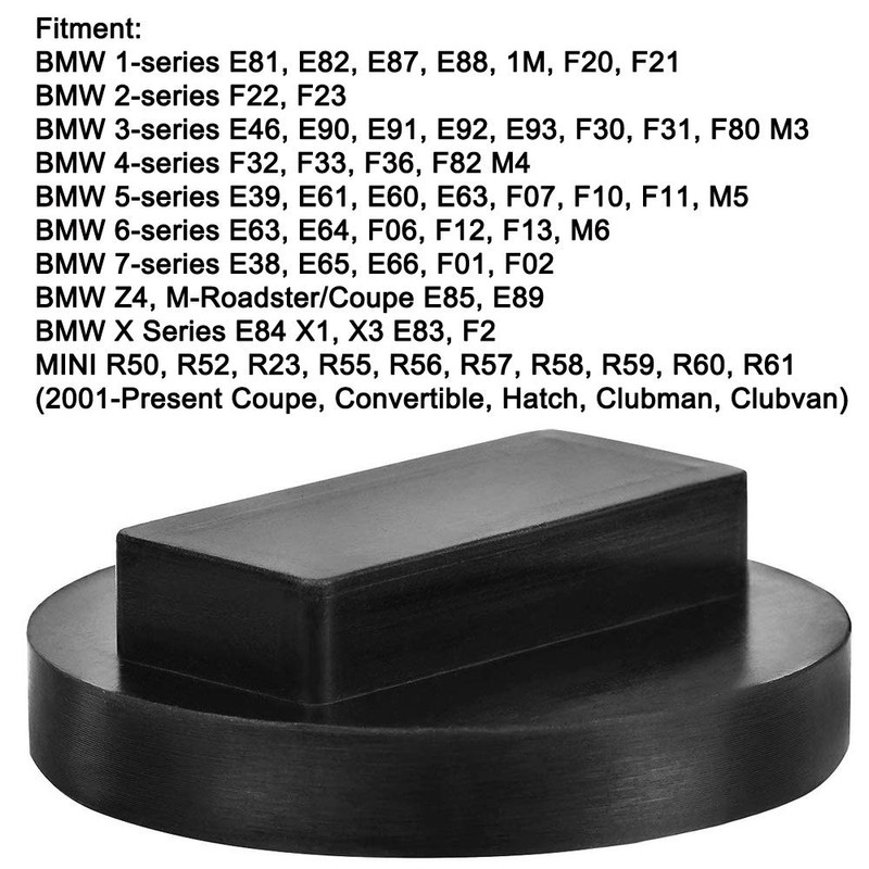 Greluma Pack of 2 Car Jack Rubber Pad for Trolley