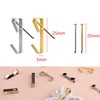 MINGZE 25 Pack Picture Hanger Hooks with Nails, Supports up