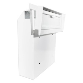 Plugsharge Rainproof Heavy Duty Through The Door Safe Mail Drop Box, White