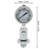 Scuba Diving Air Tank Pressure Testing Checker with 0‑400 Bar