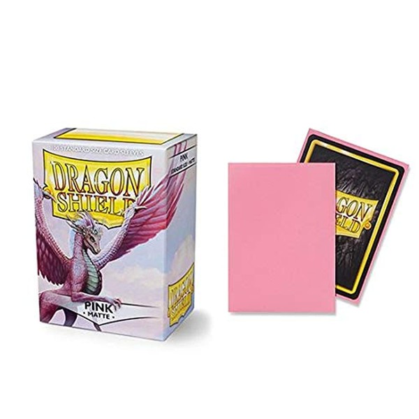 Dragon Shield Matte Pink Standard Size 100 ct Card Sleeves