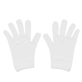 Edenswear Zinc Filled Fiber Anti-Scratch Eczema Atopic Gloves: Kids (White, M)