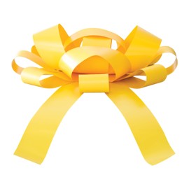 CarBowz Big Yellow Car Bow, Giant 30" Bow, Non Scratch Magnet, Weather Resistant Vinyl