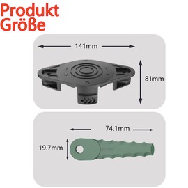 Evenlinkics Weed Eater Blade Head, Compatible with Parkside PRTA 20-Li (A1, B1, B2, C3), for PRT 550 (A1, A3), for Parkside Trimmer Spool, for Parkside Grass Trimmer Replacement Parts