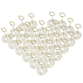 Gold Place Card Holder, PChero Pack of 30 Place Card Holders Wedding Memo Clip Photo Holder Metal Table Number Holder for Restaurant Table Weddings Party
