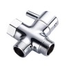 3-Way Solid Brass Chrome Plated Shower Arm Switching Valve G1/2