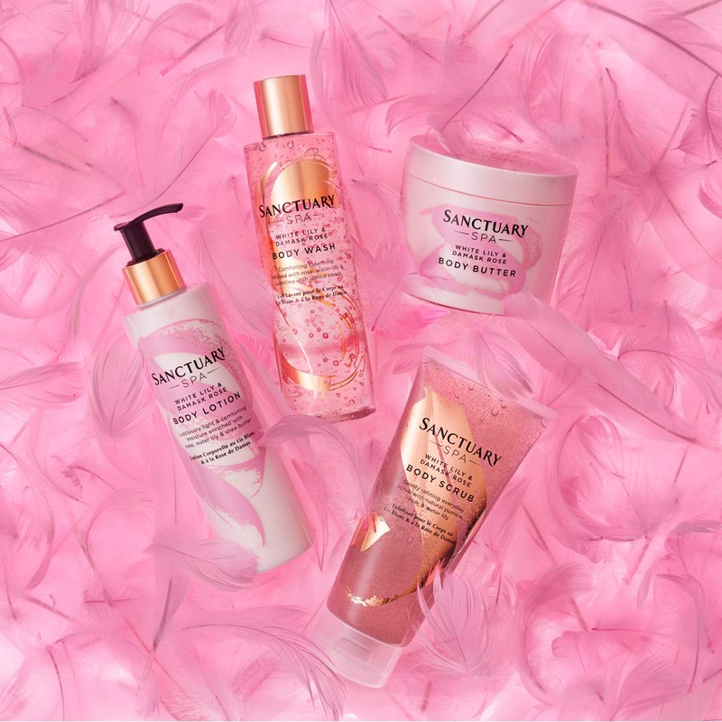 Sanctuary Spa White Lily and Damask Rose Shower Gel Vegan