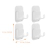 Porta Rastrillos para Baño 4 Ganchos Adhesivos, Soporte para Maquinilla
