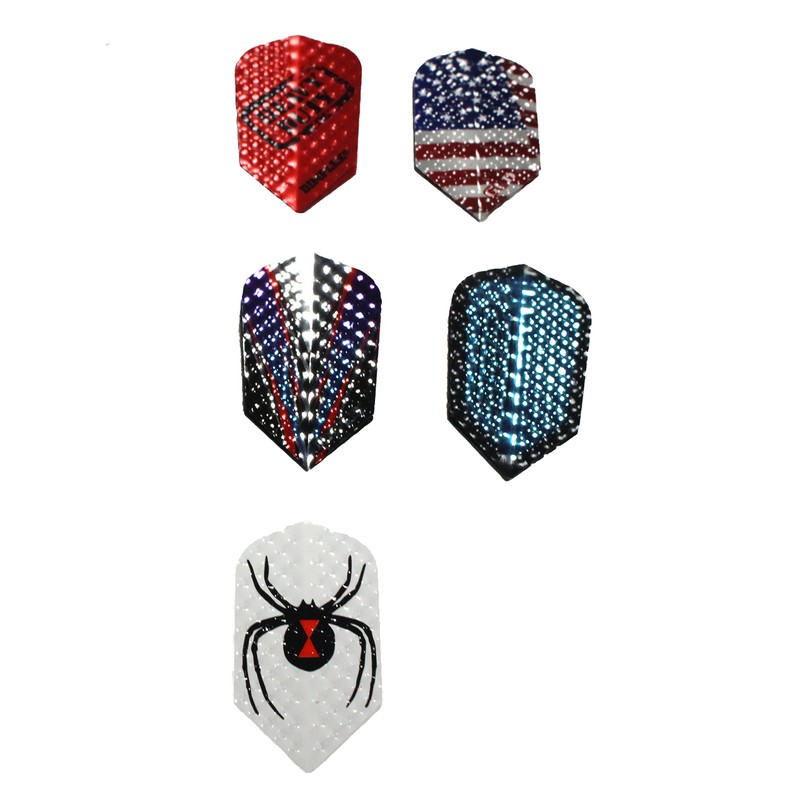 GLD Pkg 10 Assorted Dimples Slim Dart Flight Sets