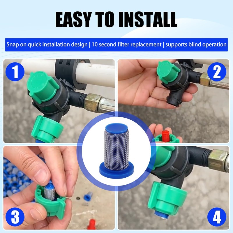 8079-PP-50 Sprayer Tip Strainer, 50 Mesh Stainless Steel Spray Nozzle
