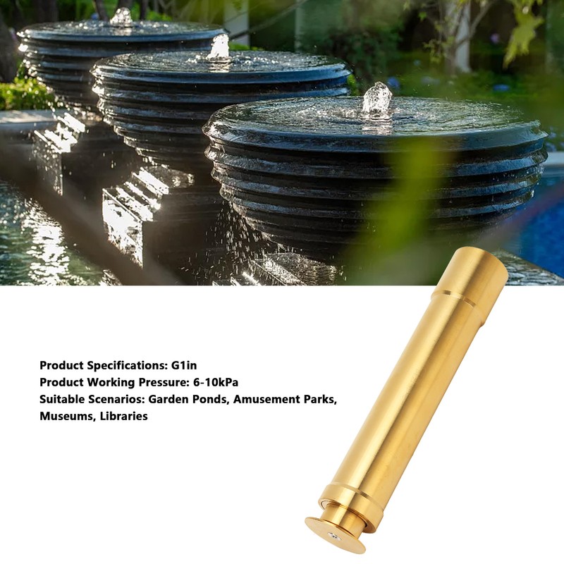 G1in Adjustable Mushroom Fountain Nozzle with Music Dynamic Landscape Effects
