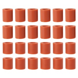 eMagTech 24PCS 3D Printer Hotbed Silicone Leveling Column Part Height 18mm/16mm Outer Diameter 16mm Inner Diameter 4mm Stable Hotbed Tool Heat-Resistant Silicone Buffer Orange