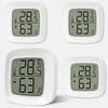 Mini LCD Hygrometer Indoor 4 Pieces, Digital Thermometer for Indoor