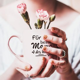 GLOBLELAND Transparent Stamps "German Mother's Day" for Card Making, Sayings, German Clear Stamps, Seals, Transparent Stamps for DIY, Scrapbooking, Photo Album, Diary, Home Decoration