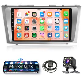 Car Radio for Toyota Camry 2006 2007 2008 2009 2010 2011, Rimoody Android 13 Car Stereo 9 Inch Touch Screen with GPS Navigation Bluetooth FM/RDS WiFi Mirror Link Backup Camera
