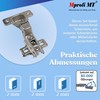 Mprofi MT Pack of 10 | Hinges for Cabinet Doors
