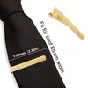 Koprek 5.9cm Gold Tie Clip for Men 2.32" Metal Business