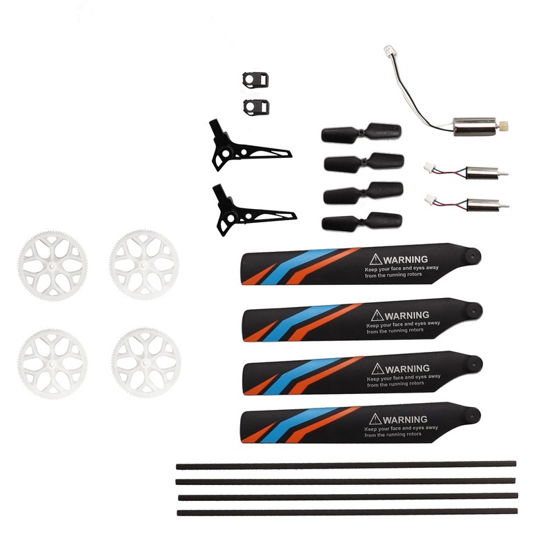 Helicopter Full Replacement Parts Set with 7 Accessories RC Rotor