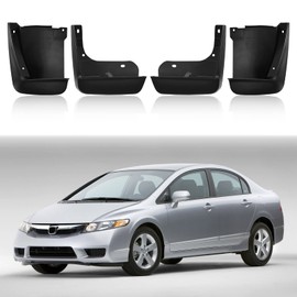 BDFHYK Mud Flaps Splash Guards 4PCS Front & Rear Side Mud Guards Compatible for 2003-2007 Honda Accord(Sedan Model Only) Without OEM Fender Flares