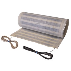 QuietWarmth QWT1.5x5F120 120V Electric System for Tile, Quiet and Warm with Uniform Heating, Ultra-Thin and Maintenance Free in-Floor Mat, 1.5' x 5', Cream