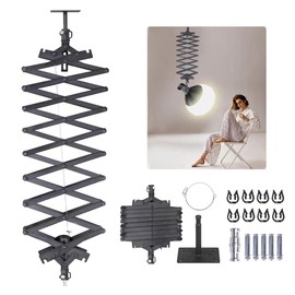 Photography Ceiling Rail System 2M Lifting Constant Force Hinge kit with Safety Rope Accessories for Live Broadcast Studio Photography Flash Specialized Equipment