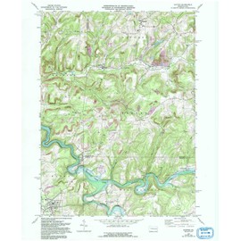 YellowMaps Dayton PA topo map, 1:24000 Scale, 7.5 X 7.5 Minute, Historical, 1968, Updated 1993, 26.9 x 22.1 in - Paper