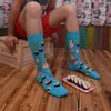 HSELL Mens Fun Patterned Dress Socks Funny Novelty Crazy Design