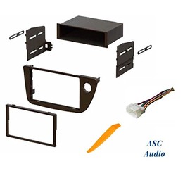 ASC Audio Car Stereo Dash Install Kit and Wire Harness for Installing an Aftermarket Radio for 2002 2003 2004 2005 2006 Acura RSX
