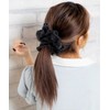 Wigo Women's Big Scrunchie Hair Rubber Accessory Accessory, white (off-white)