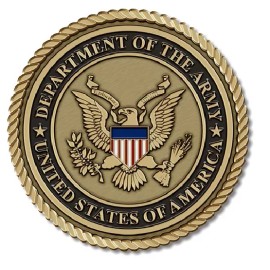 Army Medallion for Box Cremation Urn/Flag Case - 2 Inch Diameter