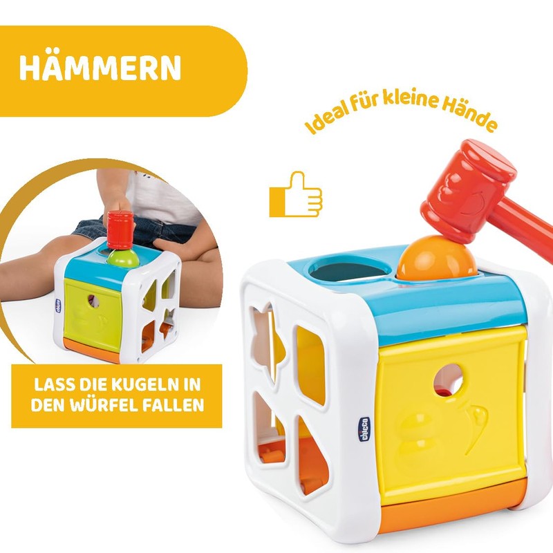 CHICCO 2-in-1 Sorting & Beating Cubes
