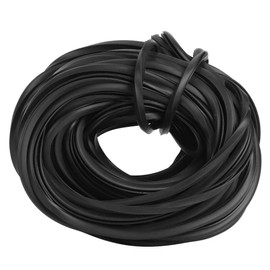 Demeras Rubber Strip Greenhouse Frameless Weather Stripping Door And Window Gasket Rubber Seals Glazing Line Accessories Supplies for Glass Sealing 18metres Black