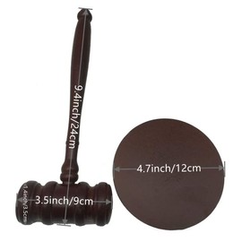 DuDuZui Premium Wooden Gavel with Sound Block Perfect for Judge, Lawyer, Auction Court, Company, Student