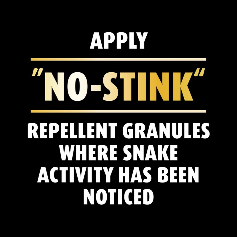Ortho Snake B Gon1 - Snake Repellent Granules, No-Stink Formula,