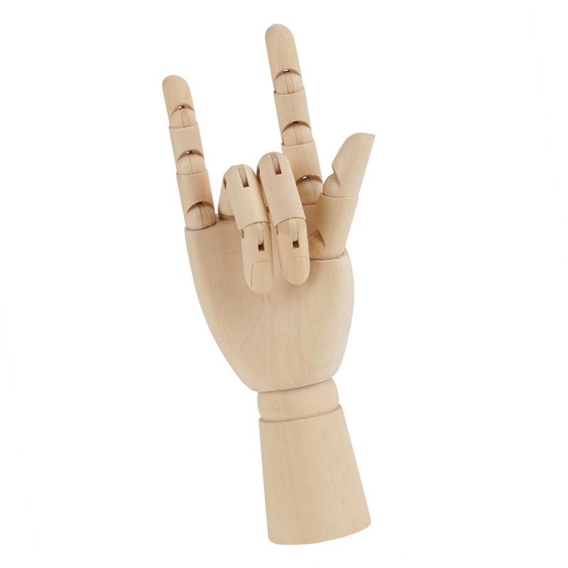 Women Hand Body Artist Model Jointed Articulated Wood Sculpture Mannequin