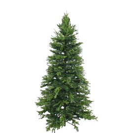 Sunnydaze Stately and Slim Artificial Christmas Tree - Unlit - Indoor Use Only - Includes Stand - Traditional Design - 6 ft
