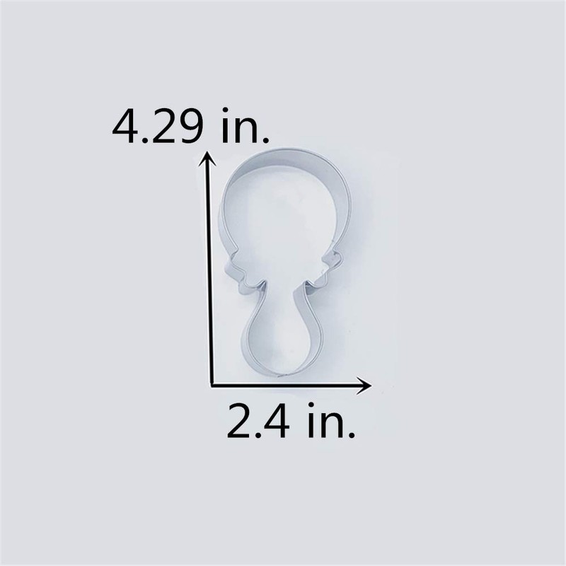 LILIAO Rattle Cookie Cutter for Baby Shower - 2.4 x