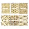 HappyHome Nail Stickers, Just Stick, Gold, Flower, Lace, Botanical, Random,