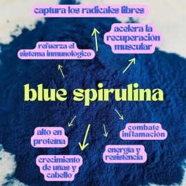 Blue Spirulina 100% Natural Premium Glow Superfoods 100 Gr