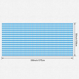 ELECLAND 3 Piece Oktoberfest Tablecloth 54x108 Inch Oktoberfest Bavaria Flag Plaid Blue Tablecloth for Oktoberfest Theme Party Decorations